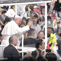 長崎での教皇フランシスコ