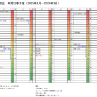 2025年間行事予定